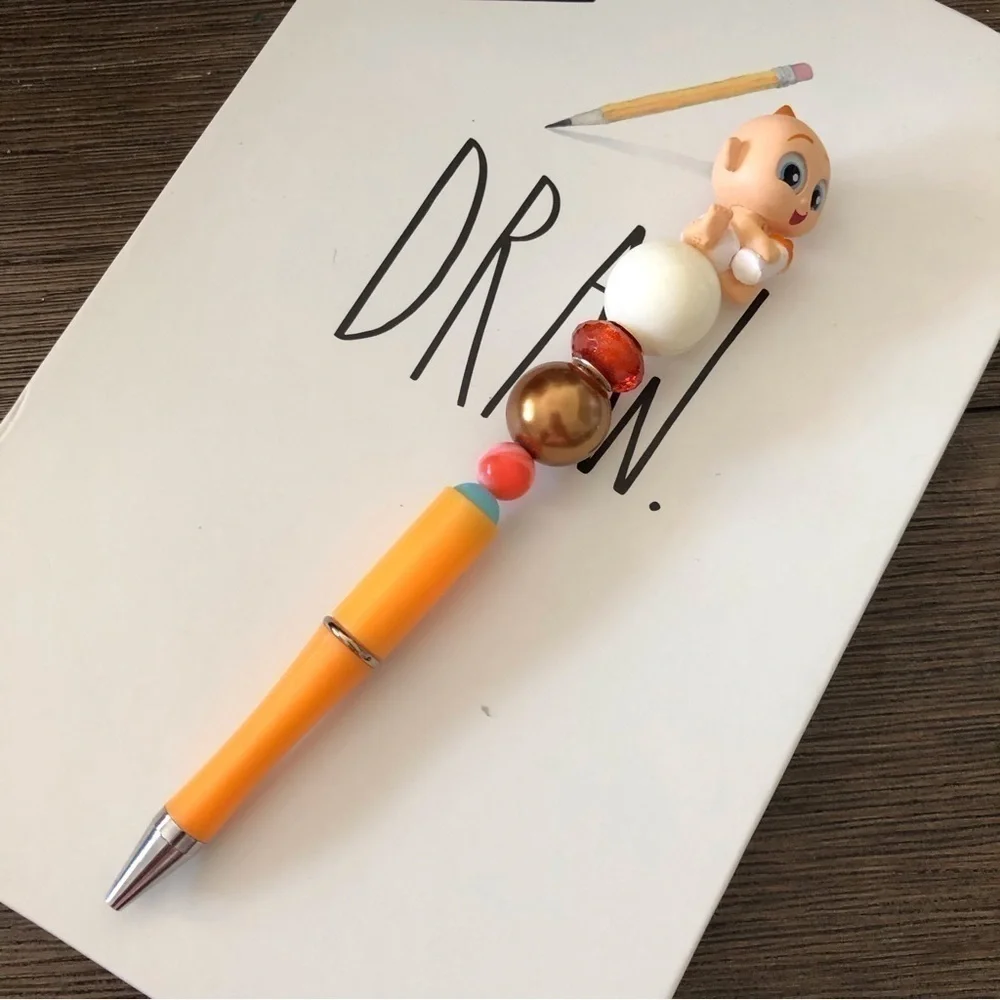 Disney Doorables: The Incredibles: Jack Jack handmade beaded pen